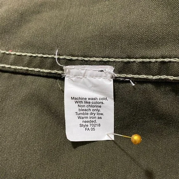 J. Crew Military Utility Jacket Olive Green Size XS 100% Cotton - Picture 10 of 10